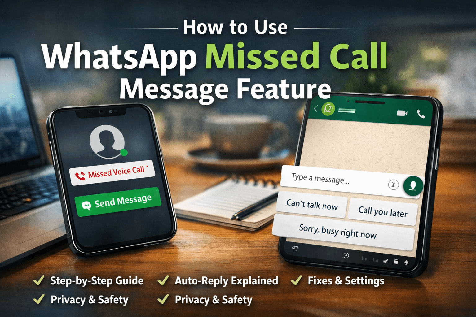 How to Use WhatsApp Missed Call Message Feature